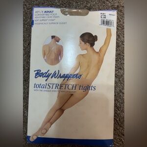 Body Wrappers TotalStretch Cream Full Body Tights – Small/Medium (NWT)
